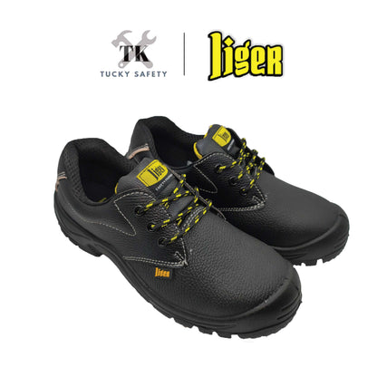 LG-88 [ LIGER ] 4 Inch Low-Cut Lace-Up Sirim Safety Shoes Extra Light Buffalo Leather Steel Toe Steel Midsole Safety Shoe