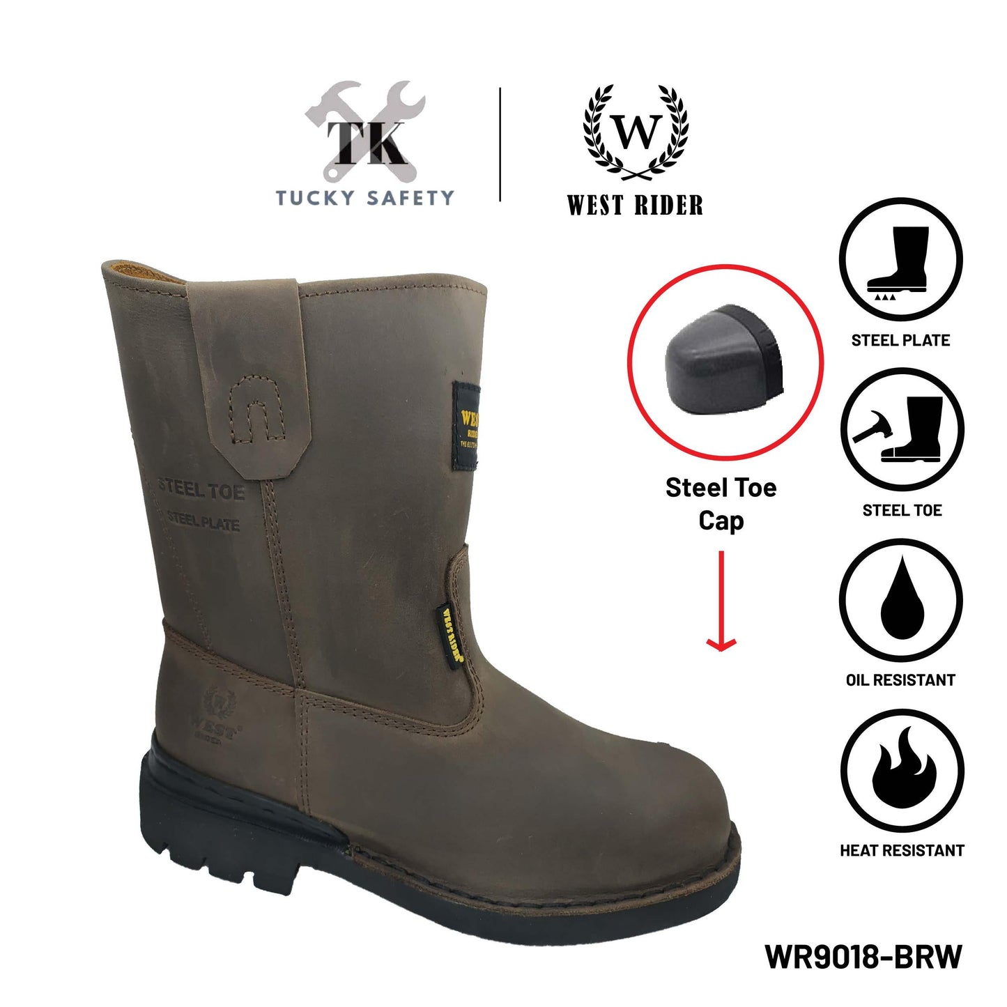 WR9018-LEATHER SAFETY BOOT