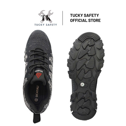 SM-X00018 SPORT DESIGN SAFETY SHOE / LIGHT WEIGHT SPORT SERIES STEEL TOE LACES SPORTY SAFETY MEN WORK SHOE