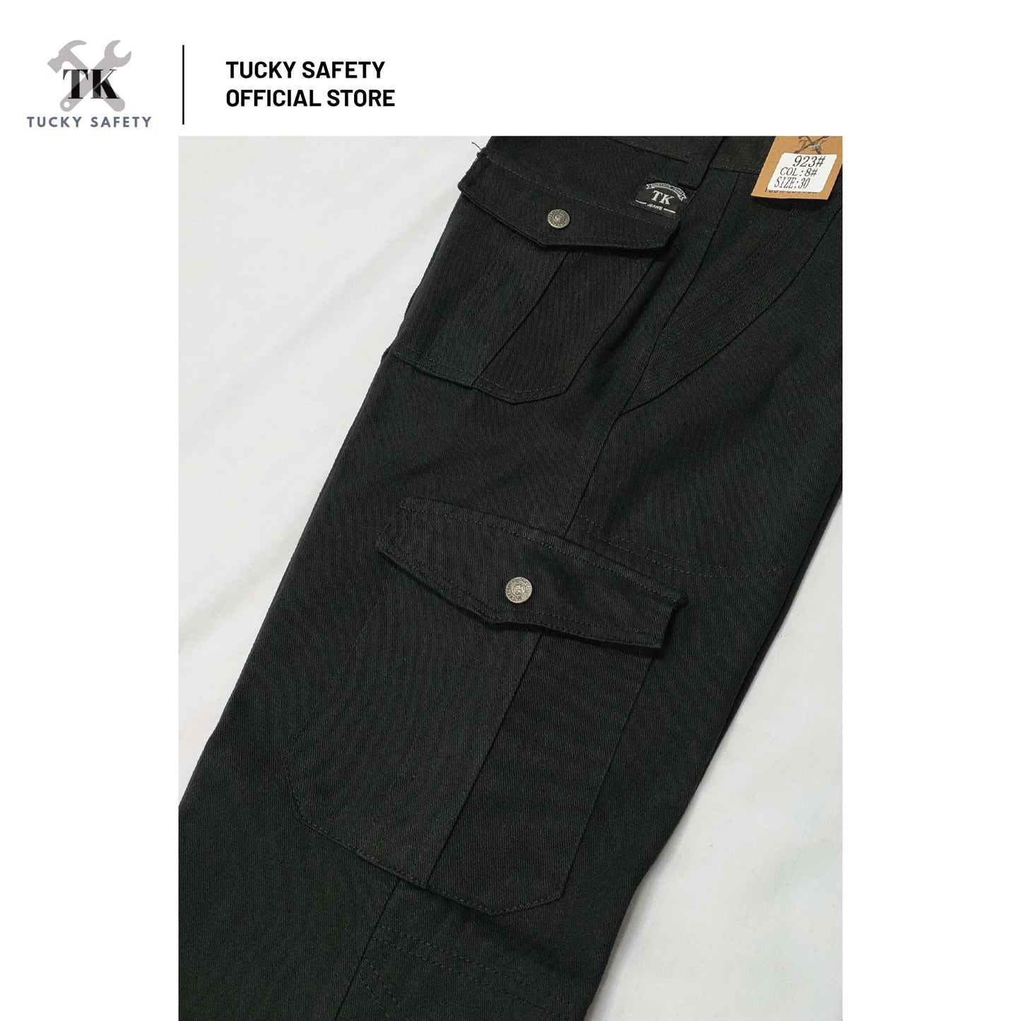 923 [ TK ] MEN'S HEAVY DUTY WORKING PANTS KAIN TEBAL THICK FABRIC CARGO PANTS  SELUAR KERJA SELUAR CARGO