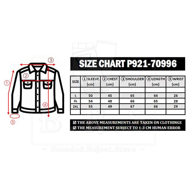 P921-70996 [ PIPERS ]  ( SIZE L-2XL ) MEN'S DENIM STRETCHABLE JEANS JACKET / PLAIN CASUAL LONG SLEEVE JACKET