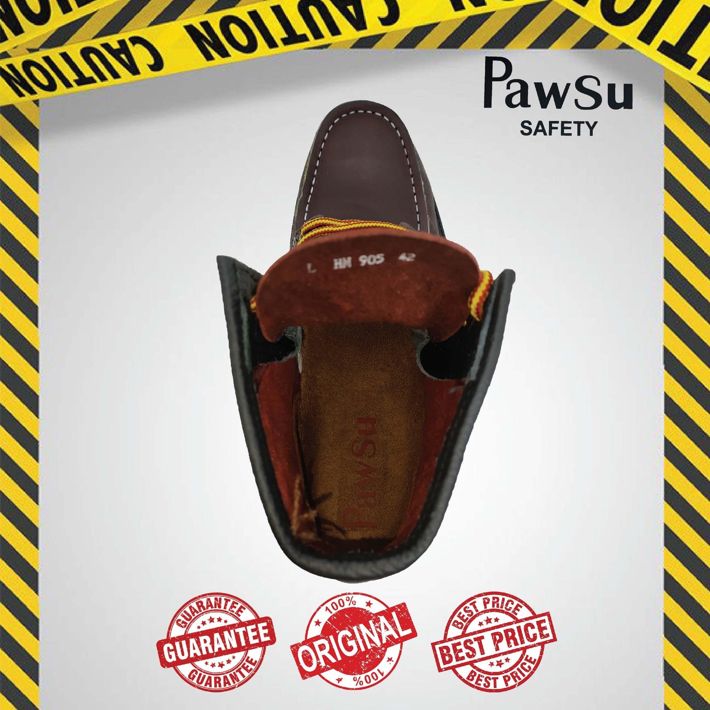 PS905 PAWSU MEN'S SAFETY BOOT / STEEL TOE PLATE HEAVY DUTY SAFETY BOOT / KASUT KERJA LELAKI SAFETY SHOES