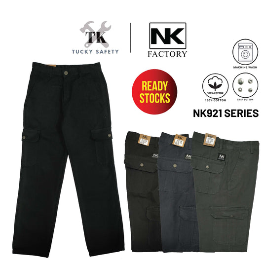 NK921 [ NK ] SIZE 28-50 SELUAR CARGO KERJA KAIN TEBAL POKET TEPI LELAKI / MEN'S WORKING CARGO PANTS