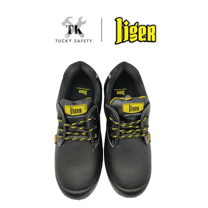 LG-88 [ LIGER ] 4 Inch Low-Cut Lace-Up Sirim Safety Shoes Extra Light Buffalo Leather Steel Toe Steel Midsole Safety Shoe