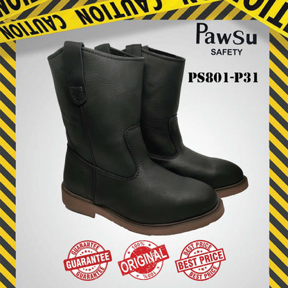 PS801 SERIES PAWSU MEN'S SAFETY BOOT / STEEL TOE PLATE HEAVY DUTY SAFETY BOOT / KASUT KERJA LELAKI