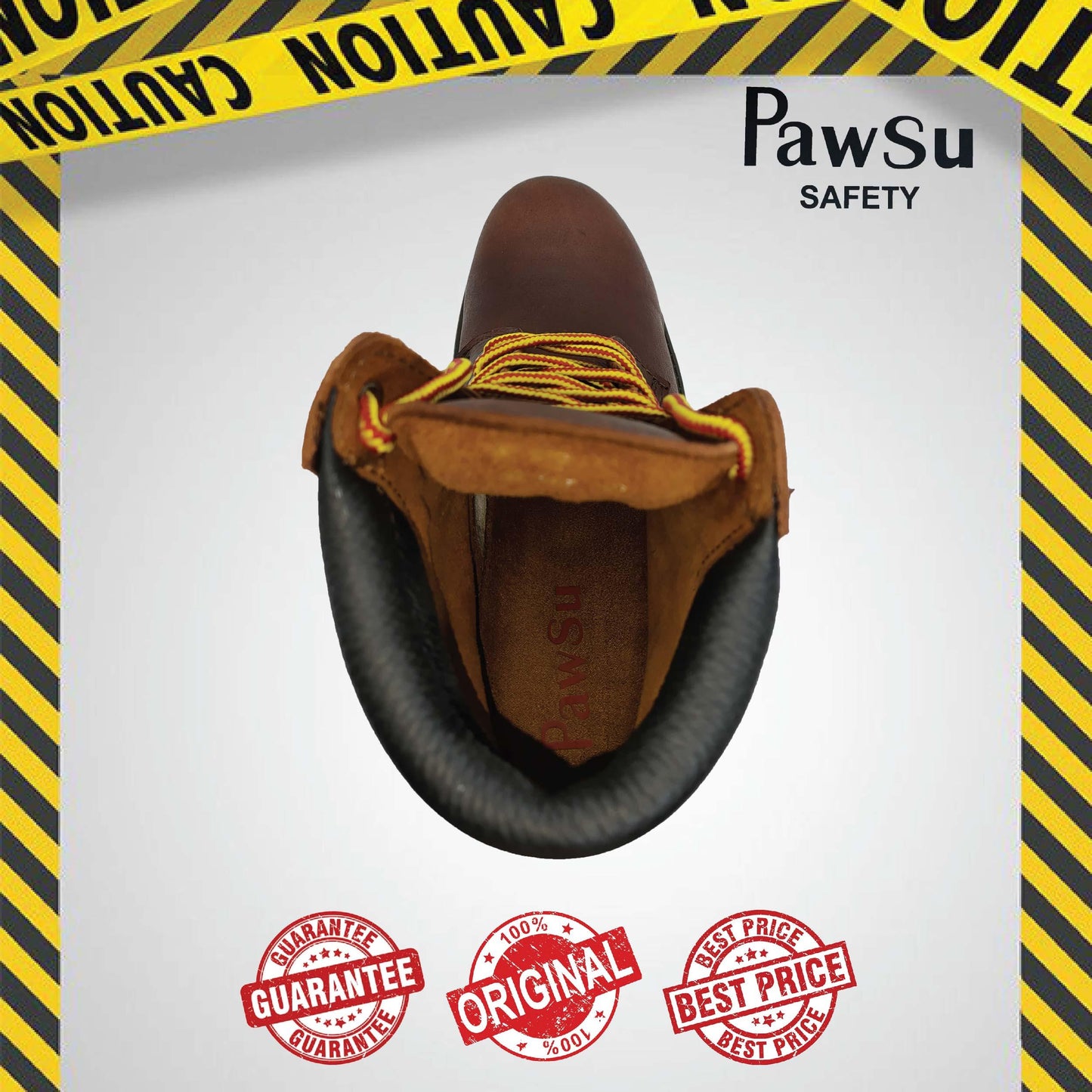 PS907 PAWSU MEN'S SAFETY BOOT / STEEL TOE PLATE HEAVY DUTY SAFETY BOOT / KASUT KERJA LELAKI SAFETY SHOES