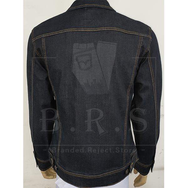 P921-70996 [ PIPERS ]  ( SIZE L-2XL ) MEN'S DENIM STRETCHABLE JEANS JACKET / PLAIN CASUAL LONG SLEEVE JACKET