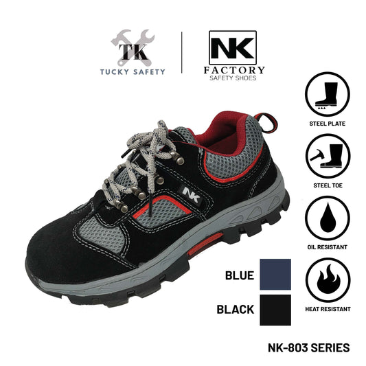 NK SAFETY SHOES STEEL TOE CAP SPORTY SAFETY SHOES STEEL PLATE NK-803 SERIES 803 SERIES